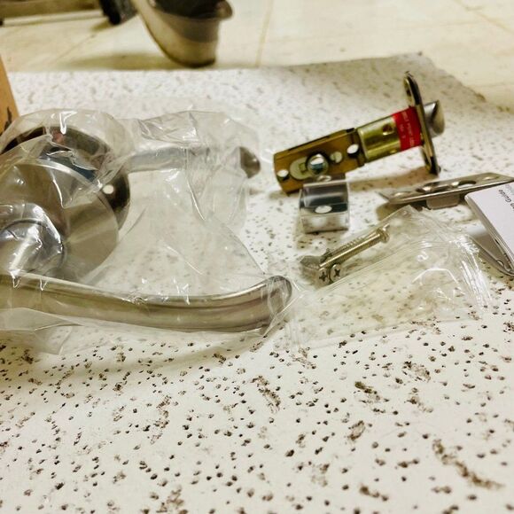 Kwikset Burbank Passage Door Lever Set 407BBL 15 - Picture 8 of 13